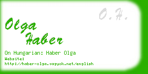 olga haber business card